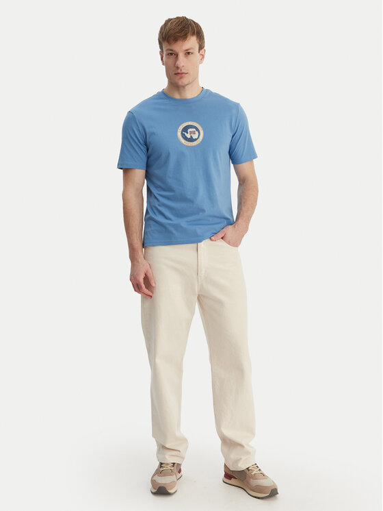 Napapijri Napapijri T-Shirt S-Phos NP0A4G5A Niebieski Relaxed Fit