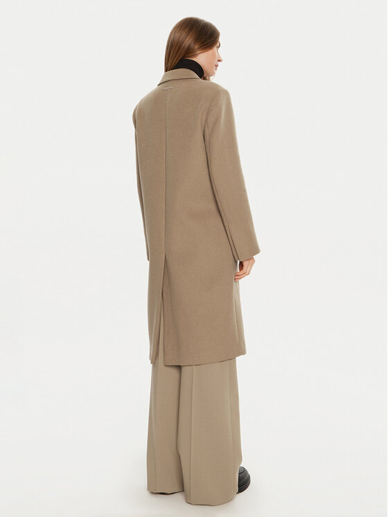 Calvin Klein Calvin Klein Вълнено палто K20K207701 Бежов Regular Fit