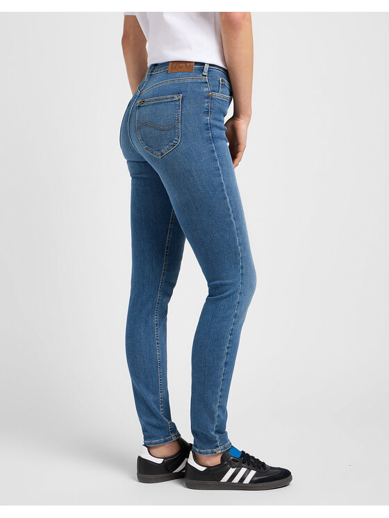 Lee Lee Jeansy FOREVERFIT Niebieski Skinny Fit