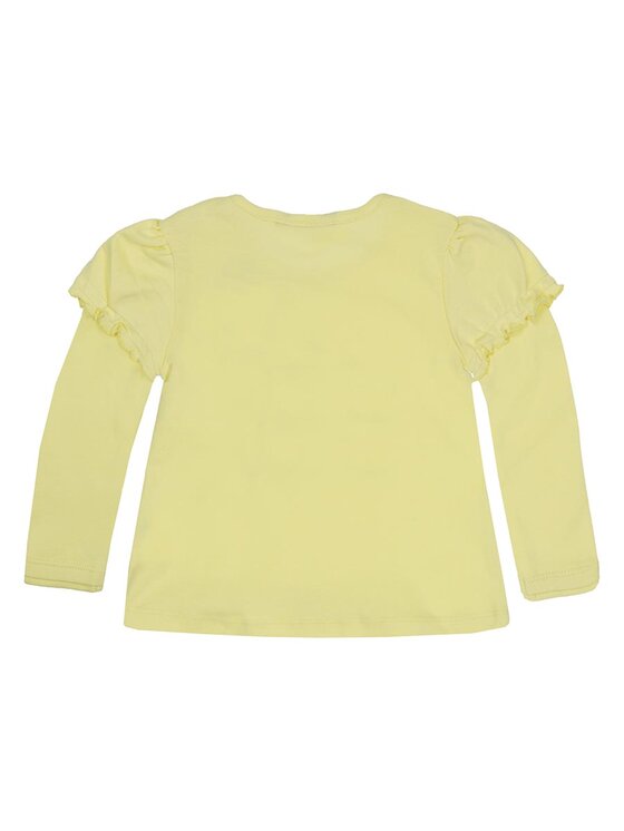 Kanz Kanz Bluzka 1522181-4002 Żółty Basic Fit