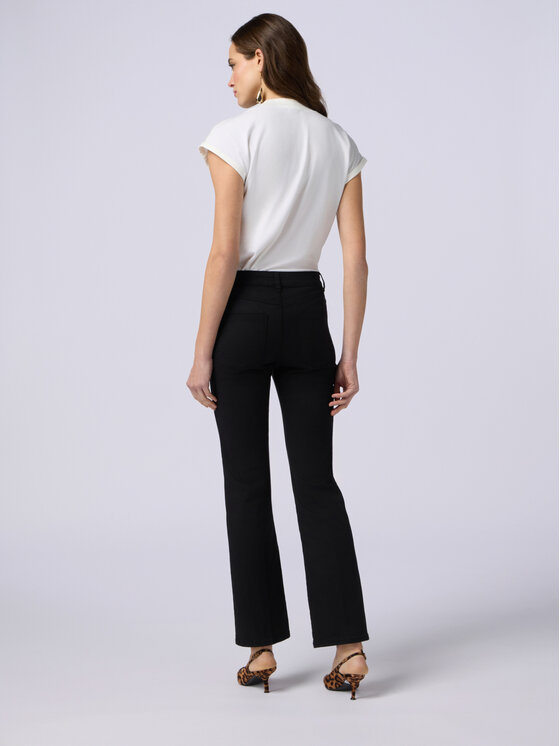 Oltre Oltre Pantaloni di tessuto P786R008240N033 Nero Regular Fit