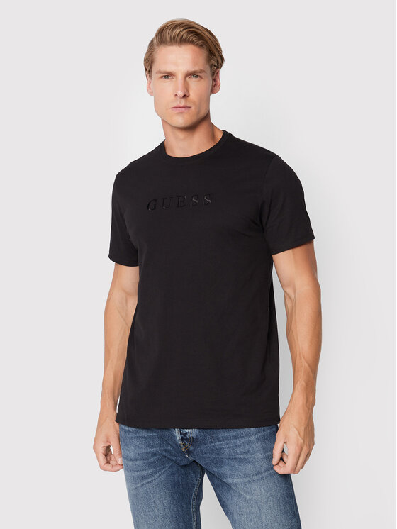 Guess Guess T-Shirt M2BP47 K7HD0 Μαύρο Regular Fit