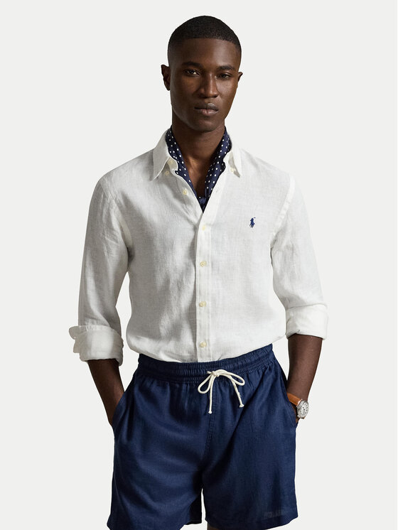 Polo Ralph Lauren Polo Ralph Lauren Πουκάμισο 710968915505 Λευκό Slim Fit