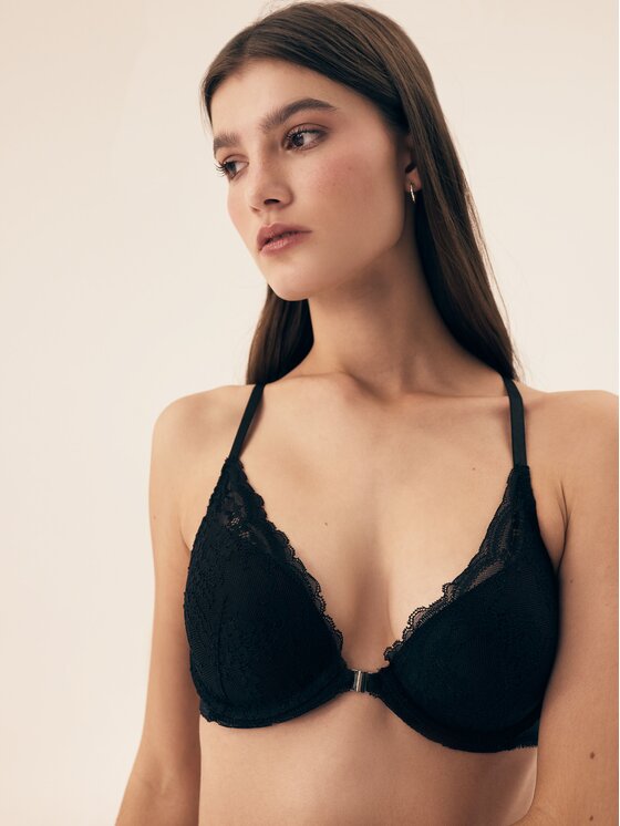 Esotiq Esotiq Biustonosz push-up 43121 Czarny