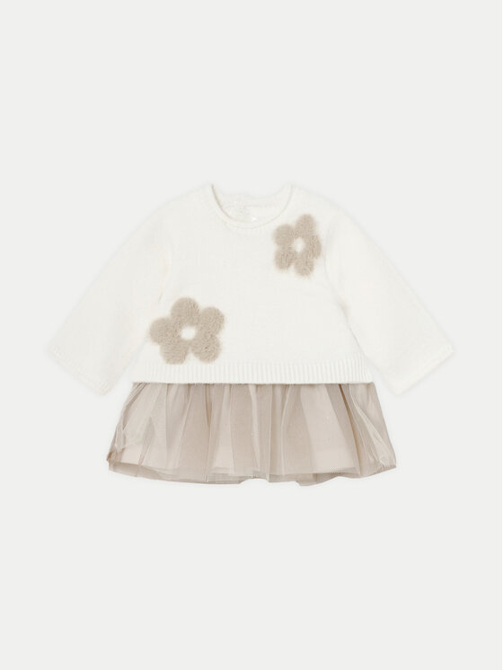Mayoral Mayoral Elegantes Kleid 2811 Écru Regular Fit