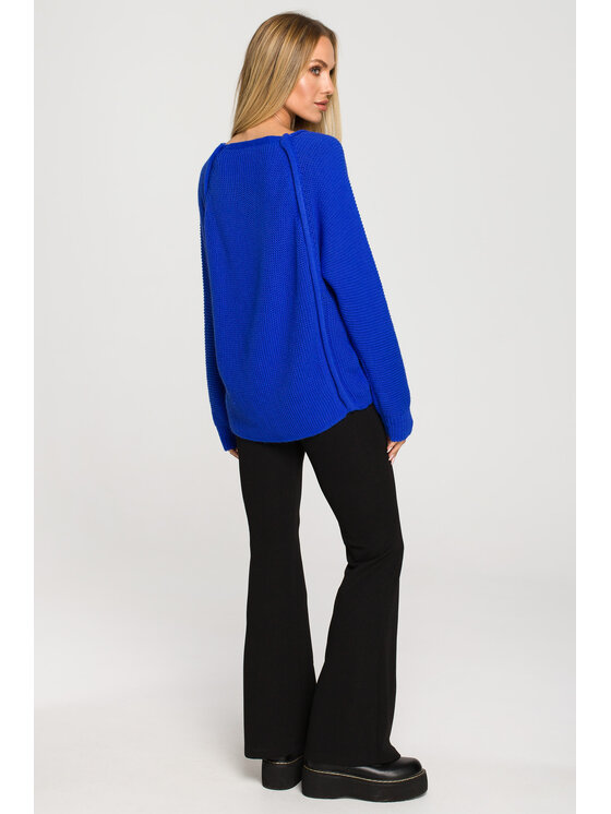 Made of Emotion Made of Emotion Sweter M712 Niebieski