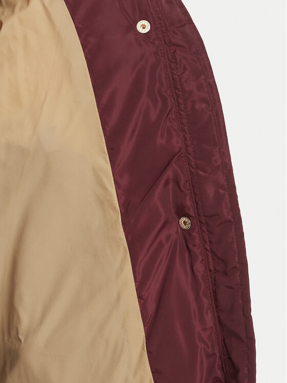 Fracomina Fracomina Winterjacke FP26WC3006O45801 Dunkelrot Slim Fit