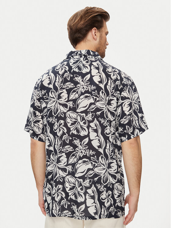 Tommy Hilfiger Tommy Hilfiger Koszula Bowling UM0UM03227 Granatowy Relaxed Fit