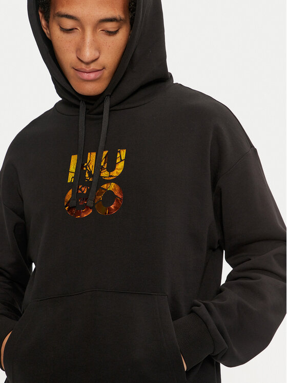 HUGO Hugo Bluza Diridood 50522119 Czarny Relaxed Fit