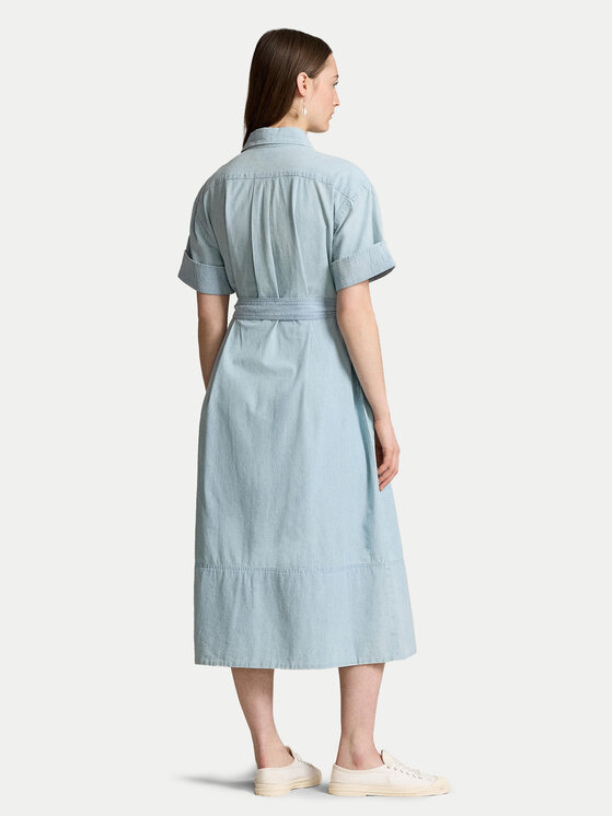 Polo Ralph Lauren Polo Ralph Lauren Сукня-сорочка 211935155001 Блакитний Regular Fit