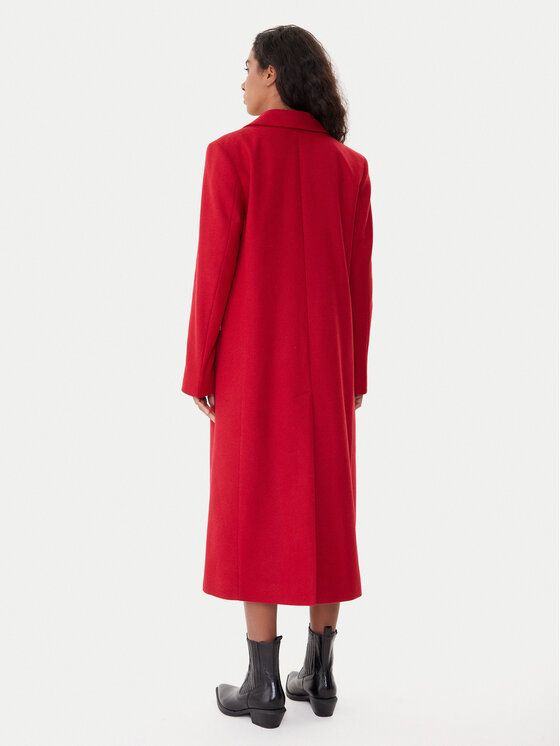 HUGO HUGO Wollmantel Mojeni 50547691 Rot Relaxed Fit