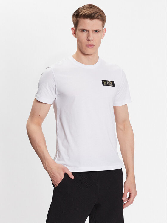 EA7 Emporio Armani Тишърт 3RPT19 PJM9Z 1100 Бял Regular Fit | Modivo.bg