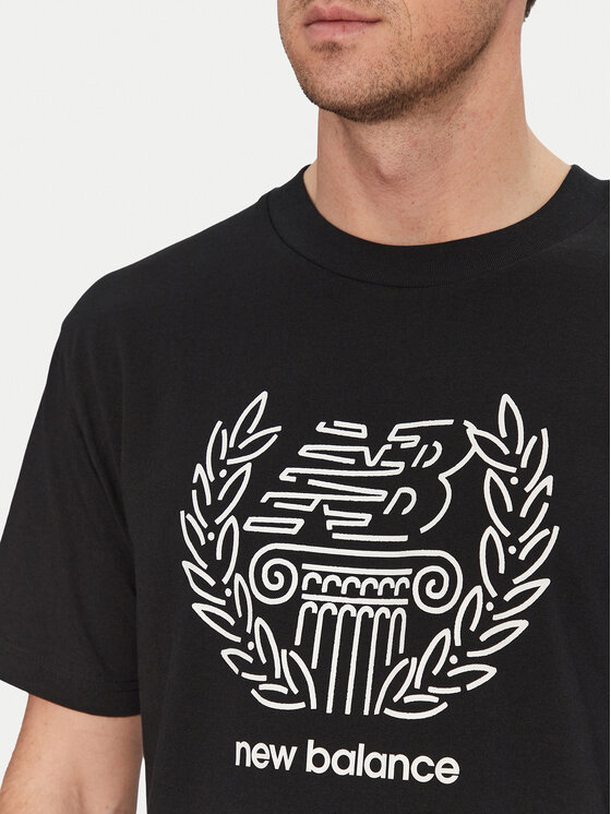 New Balance New Balance T-Shirt MT51974 Czarny Relaxed Fit