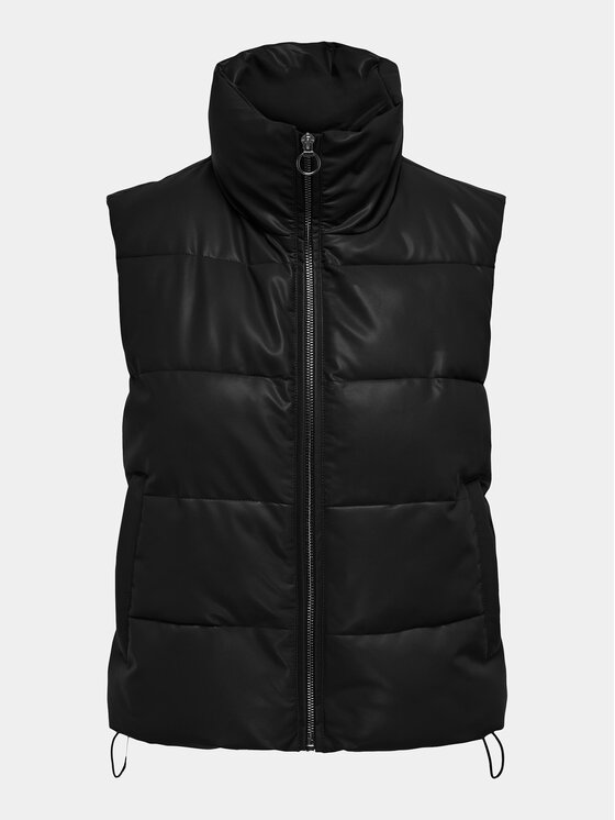 ONLY ONLY Αμάνικο Μπουφάν Anja 15316064 Μαύρο Regular Fit