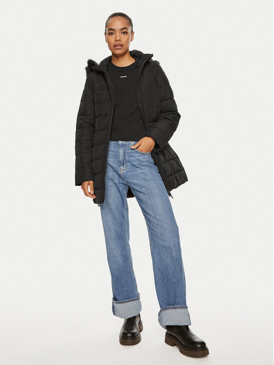 Calvin Klein Calvin Klein Zimní bunda K20K207726 Černá Regular Fit
