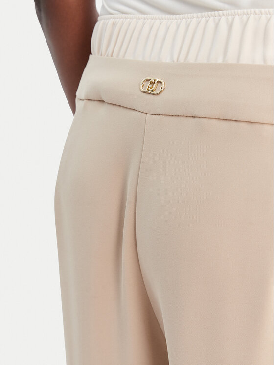 Liu Jo Sport Liu Jo Sport Pantaloni din material TA6150 TS923 Bej Regular Fit