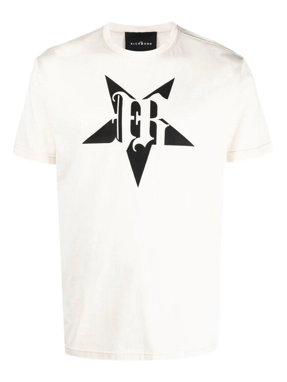 John Richmond T-shirt T-shirt da uomo John Richmond Bianco Regular Fit