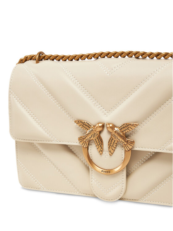 PINKO PINKO Ročna torba Love One Classic Light Dc PE 25 PLTT 104549 A26Z Écru