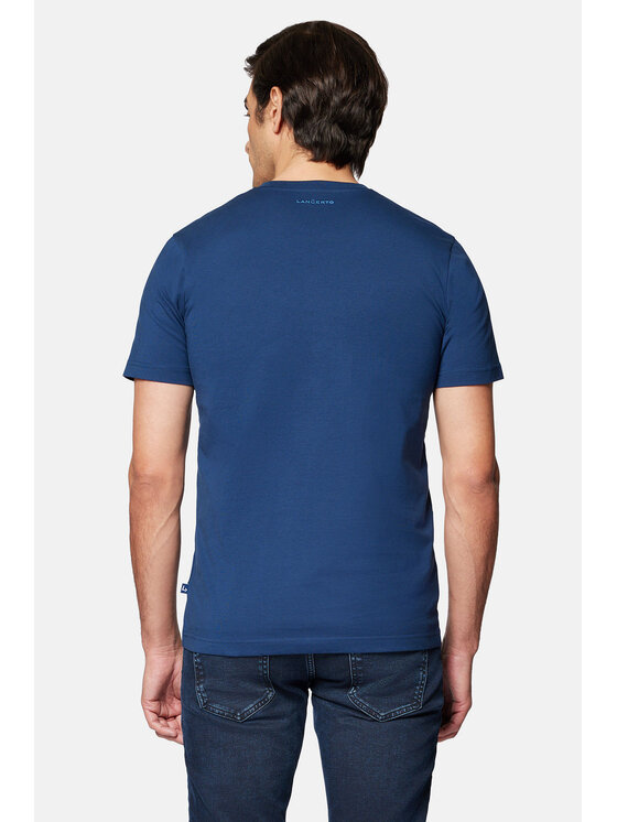 Lancerto Lancerto T-Shirt Kenneth TS073124000023 Niebieski Regular Fit