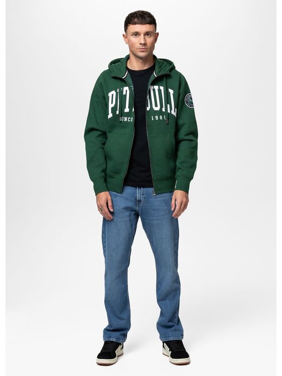 PITBULL PITBULL Bluza NORTON Zielony Regular Fit