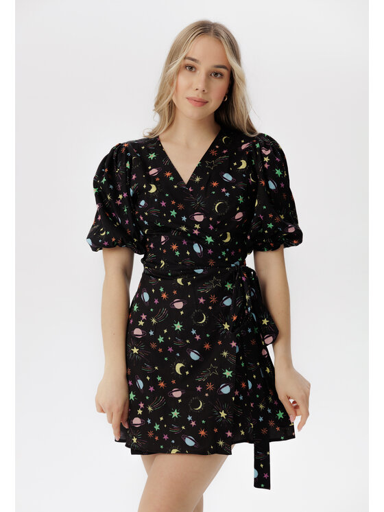 LAURELLA LAURELLA Každodenné šaty 4SS207 Čierna Regular Fit