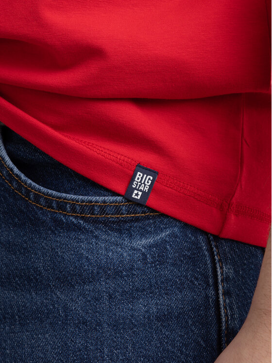 BIG STAR BIG STAR Koszula IRTOS Czerwony Slim Fit