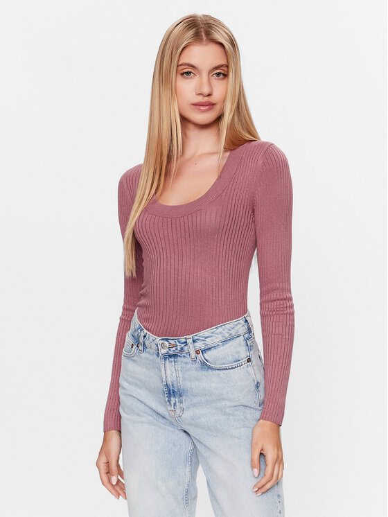 JDY Pulover 15266063 Vijolična Regular Fit