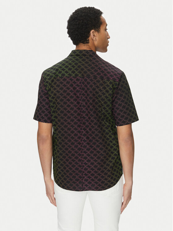 KARL LAGERFELD KARL LAGERFELD Koszula 605445 552689 Czarny Regular Fit