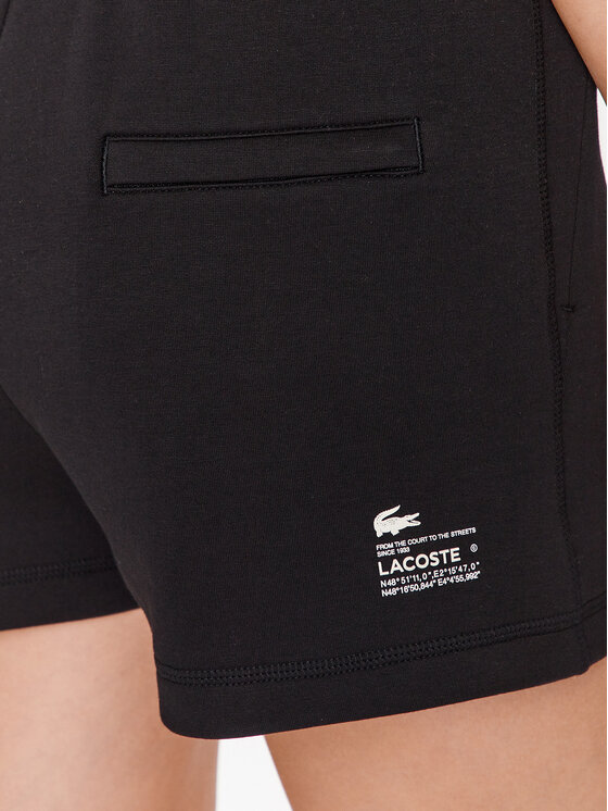 Lacoste Lacoste Sportske kratke hlače GF5378 Crna Regular Fit
