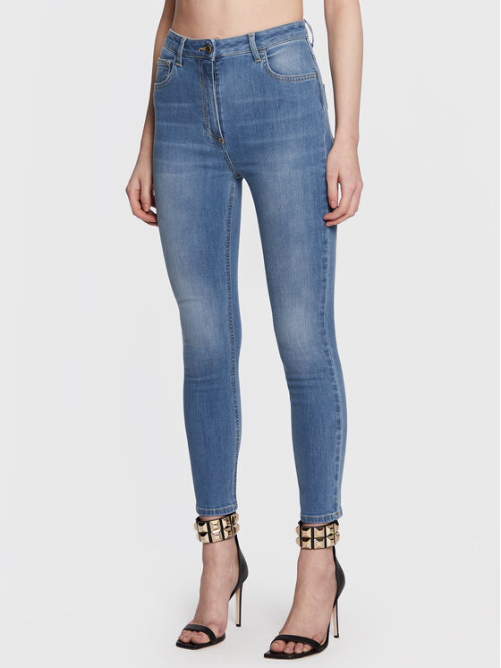 Elisabetta Franchi Jeans hlače PJ-78S-31E2-V250 Modra Skinny Fit