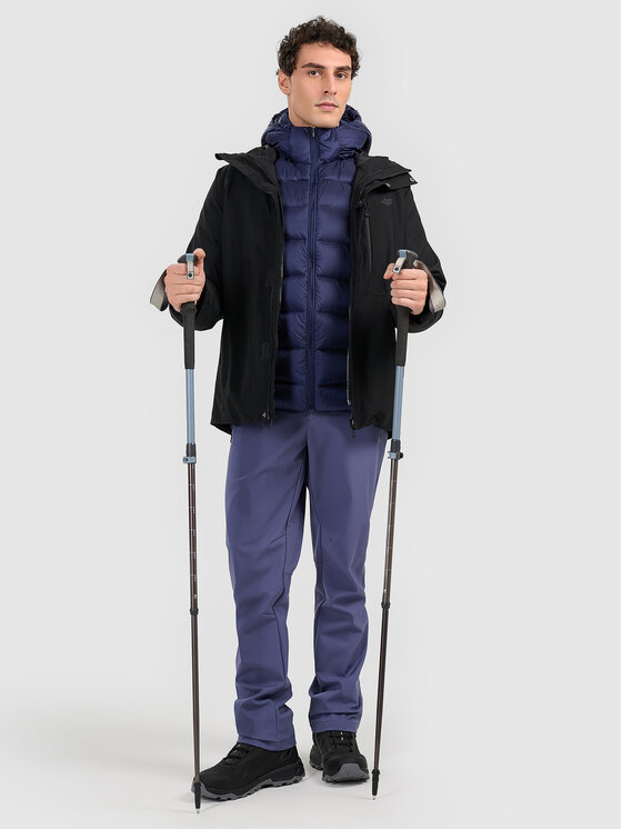 4F 4F Kurtka puchowa active Granatowy Regular Fit