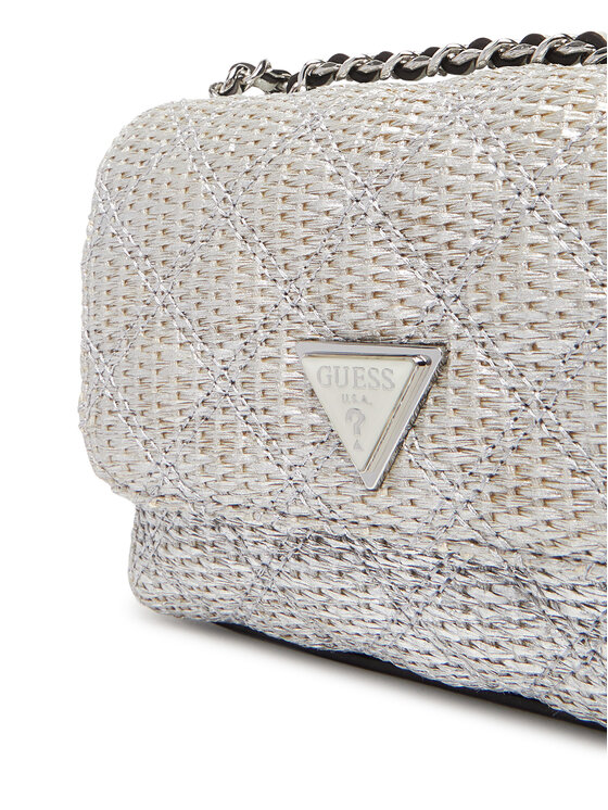 Guess Guess Torebka Giully II Mini HWQM96 73740 Srebrny