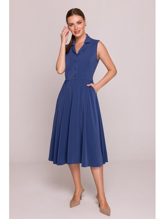Stylove Stylove Sukienka letnia S409 Niebieski A-Line Fit