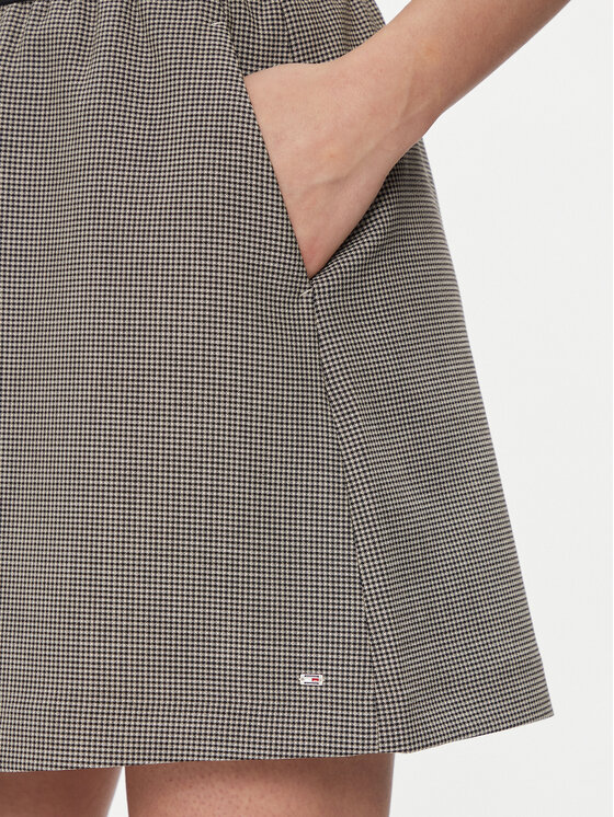 Tommy Hilfiger Tommy Hilfiger Spódnica mini WW0WW40515 Szary Regular Fit