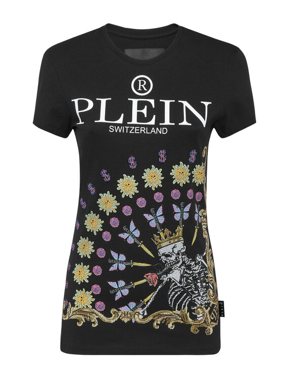 PHILIPP PLEIN PHILIPP PLEIN T-Shirt 3673 Czarny Regular Fit