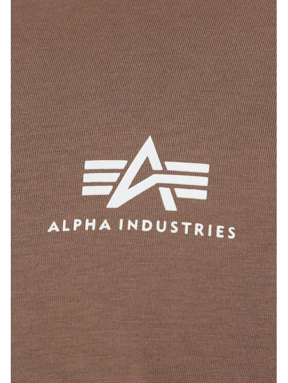 Alpha Industries Alpha Industries Tričko AI.188505-183 Hnedá Regular Fit