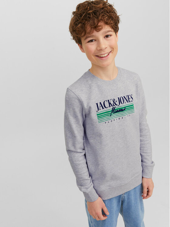 Jack&Jones Junior Jack&Jones Junior Majica dugih rukava 12235502 Siva Standard Fit