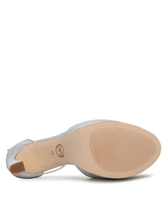 MICHAEL Michael Kors MICHAEL Michael Kors Босоніжки Martina Peep To Pump 40S3MTHP1Q Срібний