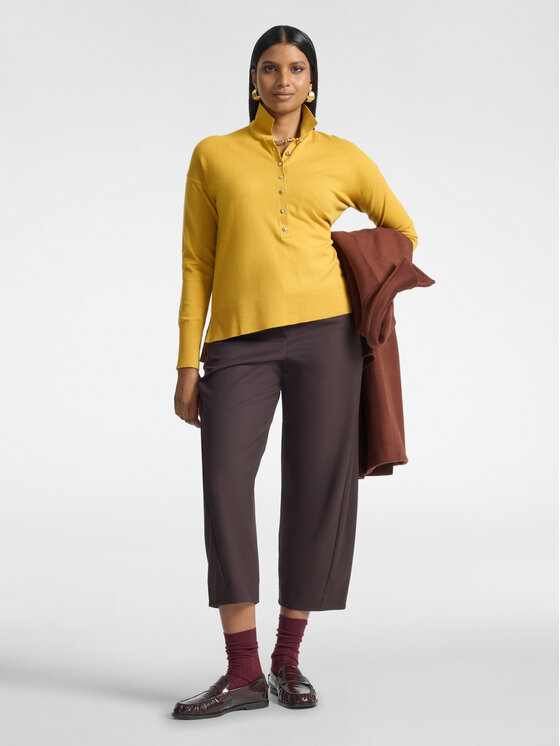 Elena Mirò Elena Mirò Sweter M038Z000799N018 Żółty Regular Fit