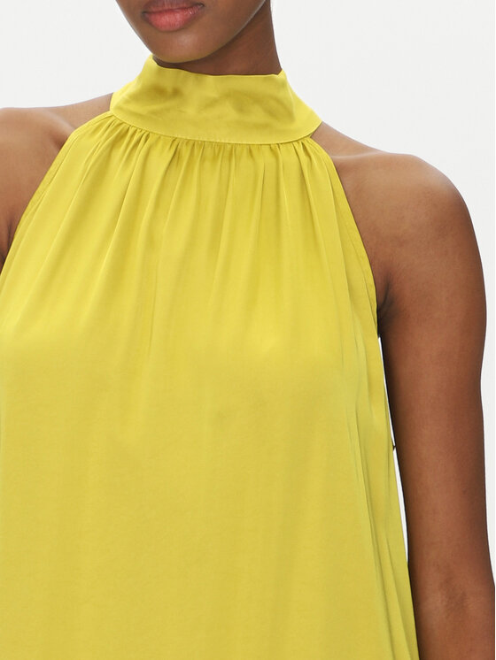 ViCOLO ViCOLO Kokteiļkleita TD0768 Dzeltens Regular Fit