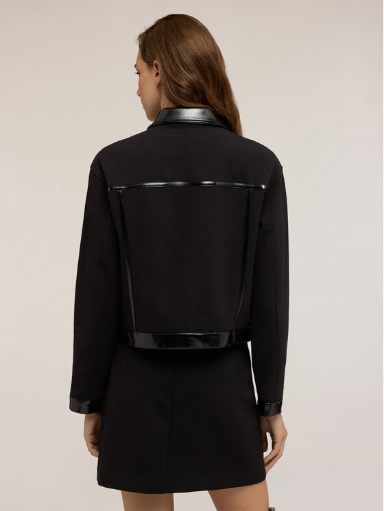 Motivi Motivi Cappotto R185Q001074N033 Nero Regular Fit