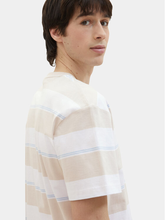 Tom Tailor Denim Tom Tailor Denim T-särk 1040844 Beež Relaxed Fit