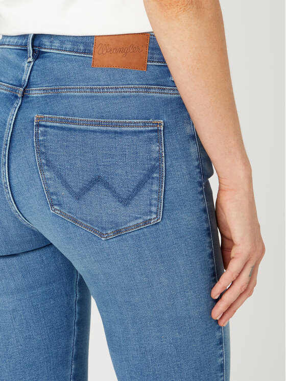 Wrangler Wrangler Jeansy High Skinny 630 W27HCY37O 112332394 Niebieski Skinny Fit