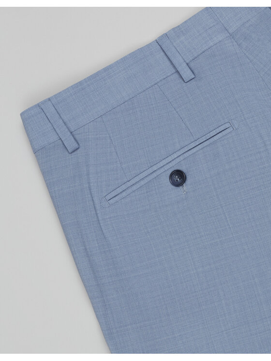 Borgio Borgio Spodnie garniturowe bardi Niebieski Slim Fit