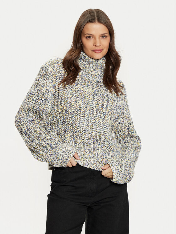 Noisy May Noisy May Bluză cu gât Bethy 27032214 Bej Regular Fit