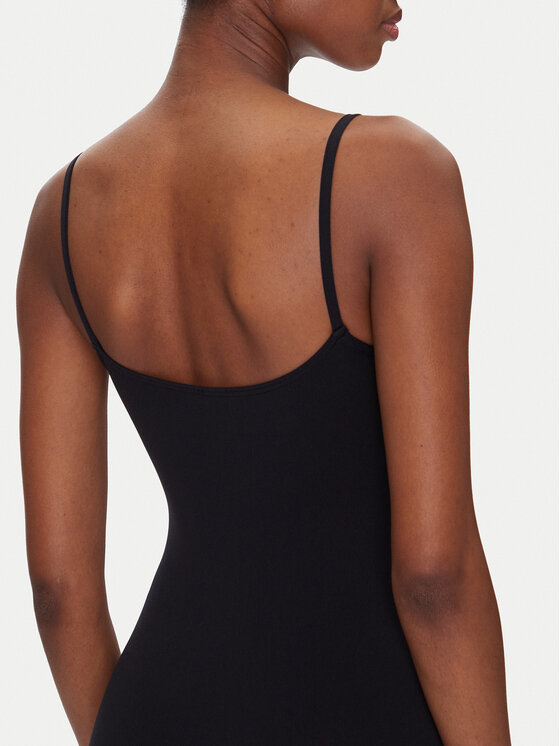 Wolford Wolford Vsakodnevna obleka Strap Fatal 57185 Črna Slim Fit