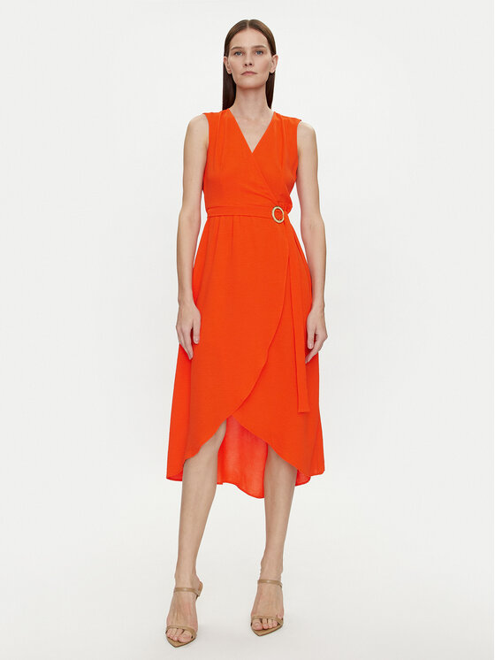 Morgan Morgan Rochie de vară 241-ROAN Portocaliu Regular Fit