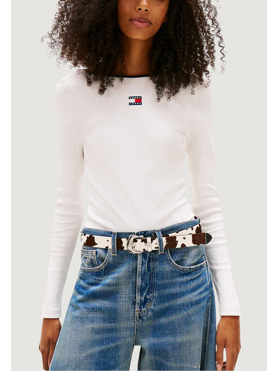 Tommy Jeans Tommy Jeans T-shirt DW0DW21839 Bianco Casual Fit