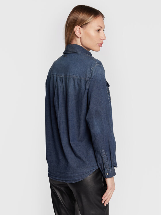 Liu Jo Liu Jo Camicia UF2107 D4555 Blu Regular Fit