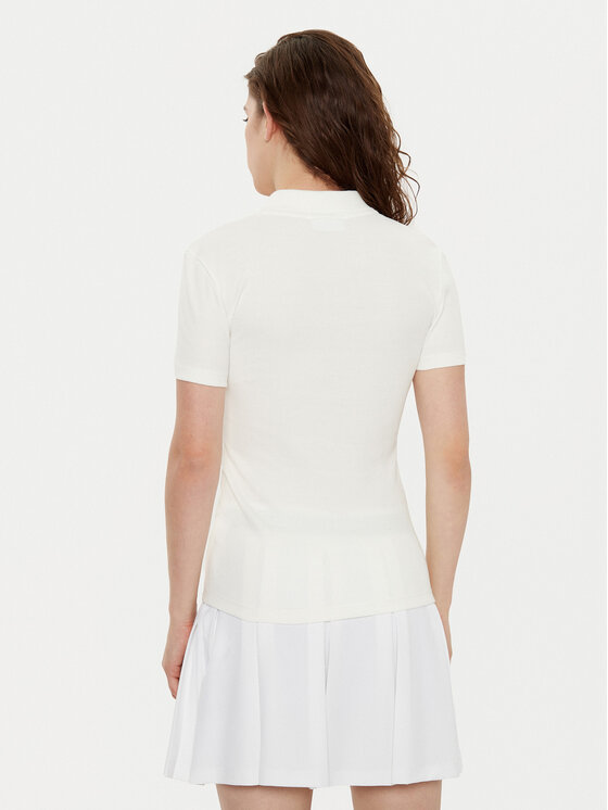 Lacoste Lacoste Tricou polo DF5377 Écru Slim Fit